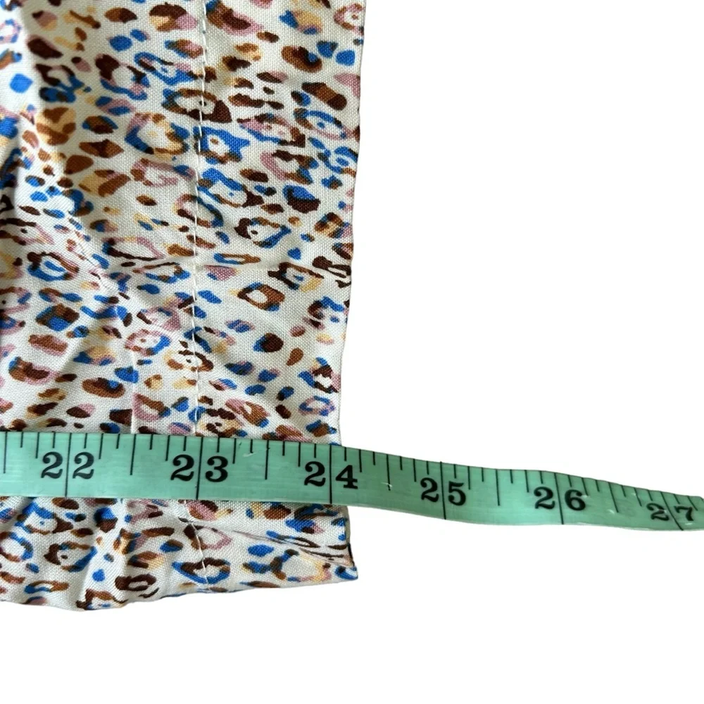 NWT Petal & Pup AXEL wide leg pull on cream leopard print pants size medium - Picture 8 of 8